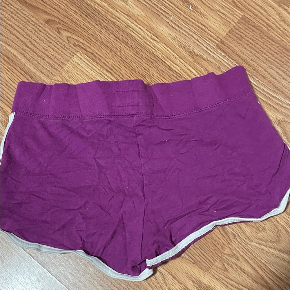 Y2K Aerie Magenta Athletic Lounge Shorts with White Trim - Picture 2 of 3